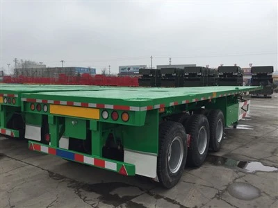 40ft مسطحة نصف مقطورة